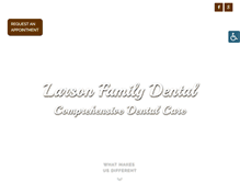 Tablet Screenshot of larson-dental.com